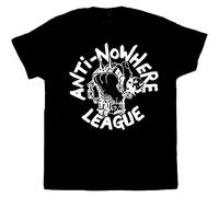 Anti Nowhere League Logo Black Mens T Shirt