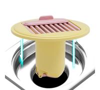 Anti-Odor Shower Drain Backflow Stopper - Hair Catching Backflow Preventer Insert | Floor Drain Plug for Bathroom Kitchen Toilet Home Apartment Wet Room Drains Splash & Smell Blocking