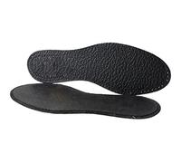 Anti Odour Leather Shoe Insoles with Active Carbon Active Fresh Soft Comfort Breathable Shoe Inserts (Black, Size 9 UK / 43 EU)