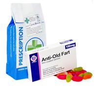 Anti Old Fart Farting OAP Sweets Joke Prank Pill Tablet Box Gift for Dad Birthday Celebrations Hamper Present for Dad Grandpa Over The Hill Retirement Get Well Soon