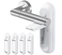 Anti Open Door Handle Lock with Multifunctional Security Design, Portable and Convenient for Travel and Home, Easy to Fit Most Door Handles (4pcs)