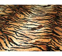 Anti Pill Tiger Print Polar Fleece Fabric by The Meter Machine Washable (Full Meter)