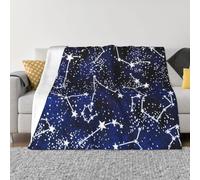Anti-Pilling Flannel Blanket for Bed, Couch & Camping, Glow In The Dark Fleece Throw Blanket twin size, Thick Plush Fleece Throw Blanket for Adults, Warm Flannel Bed Blanket for Winter, 150X125cm