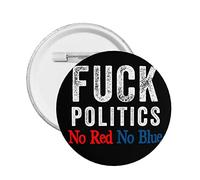 Anti Politics They Both Suck Button Pins No Politics Anti Political Free-Zone Pins Defund Abolish Politicians Round Badge For Clothing Bag Hat Accessories