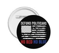 Anti Politics They Both Suck Button Pins No Politics Anti Political Free-Zone Pins Defund Abolish Politicians Round Badge For Clothing Bag Hat Accessories