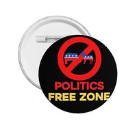 Anti Politics They Both Suck Button Pins No Politics Anti Political Free-Zone Pins Defund Abolish Politicians Round Badge For Clothing Bag Hat Accessories