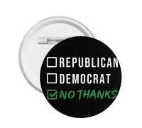 Anti Politics They Both Suck Button Pins No Politics Anti Political Free-Zone Pins Defund Abolish Politicians Round Badge For Clothing Bag Hat Accessories