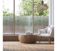Anti-Privacy Window Film, Electrostatic Window Film, Small Squares 45 x 200 cm, Opaque Privacy Film for Anti-UV Frosted Glass for Office Home Bathroom Bedroom Kitchen