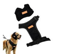 Anti-Pull Dog Harness Adjustable Vest Covering Ears and Nose