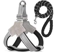 Anti-pull Dog Harness - Breathable Mesh Padding, Reflective Strips, And Escape-proof Design For Easy On And Off | For Training And Walking Small And Medium-sized Dogs(Black,L)