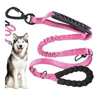 Anti Pull Dog Lead, Bungee Dog Lead, Soft Handle Dog Training Rope, Dog Walking Rope, Adjustable Dog Lead Shock Absorber Large Dog