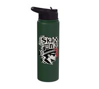 Anti-Racist Ska-Punk 2-Tone Chess Checked OI Rude Boy Stainless Steel Insulated Water Bottle