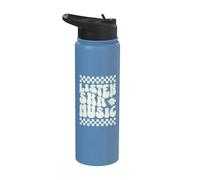 Anti-Racist Ska Punk 2-Tone Chess Checked OI Rude Boy Stainless Steel Insulated Water Bottle