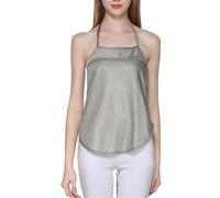 Anti-Radiation Clothes Double-layer Silver Fiber Tanks Women Maternity Clothes for Anti Rf Emf Protection Vest(Silver)