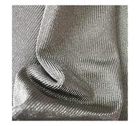 Anti Radiation Faraday Cloth, DIY Stretchy Clothing Cloth, Silver Fiber Conductive Fabric, WiFi/RF/RFID/5G/Microwave Radiation Blocking, Soft and Washable,Silver,0.4 * 1.5m