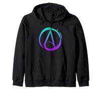 Anti-Religion Atheism & Atheist Symbol Zip Hoodie