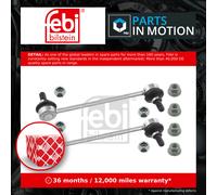 febi bilstein 24863 Stabiliser Link Set with lock nuts, pack of one, silber