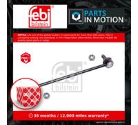 FEBI BILSTEIN Anti-roll bar link 23635 Front Axle Left, Front Axle Right 285 M12 x 1,25 BMTS Turbo NEW with nuts Steel black TOYOTA: Alphard I