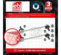 febi bilstein 24863 Stabiliser Link Set with lock nuts, pack of one, silber