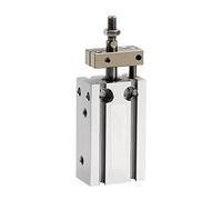 Anti-Rotation Air Cylinder Mini Free Mount Pneumatic Cylinder Bore 6mm Built-in Magne Double Acting Micro Single Rod Cylinder(CDUK6X25D)