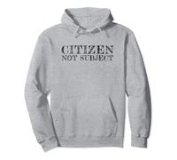 Anti Royal Leftist Citizen Not Subject Abolish The Monarchy Pullover Hoodie