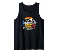 Anti Running Running Club Funny Runner Design Tank Top