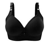Anti Sagging Bras for Older Women Bras for Sagging Breasts Wireless Push-Up Bra Super Gather Wire-Free Push-Up Bra Ladies Non Wired Full Coverage Padded Seamless Comfort Sports Bralettes Black