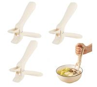 Anti Scald Plate Gripper, Adjustable Kitchen Dish Lifter Tool, 6 x 3 Inches Clip with Insulated Grip, Heatproof Steel Clamp, Cooking Accessory with Ergonomic Style, Kitchen Gadget for Microwave Oven