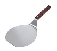 Anti-scalding Pizza Shovel Wooden Handle 13Inch Paddle Spatula Stainless Steel Cake Pastry Baking Tool Kitchen Accessory Stone for Oven Board Chopping Boards Tray Plate Spatula Sauce Board