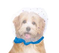 Anti-Scavenging Muzzle,Behavior Training Secure Fit Mesh,Anti-Scavenging Soft Muzzle for Pets - for Small Medium Large Breeds Daily Walking Public Space Park Play