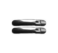 Anti-Scratch for Seat Arosa 6H 1997-2004 No Hole Dual Smart Door Handle Chrome Trim Exterior Anti-Scratch Bowl Protector Accessories Door Handle Protector(2 Doors Carbon Fiber Pattern)