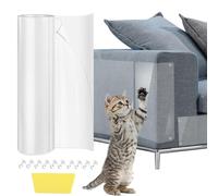 Anti Scratch Furniture Protector, 40cm x 3m Sofa Protectors From Pets Transparent Wear and Scratch Resistant Cat Scratch Deterrent Sticky Paws Tape for Carpet, Sofa, Couch, Door