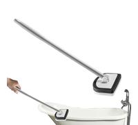 Anti-Scratch Shower Scrubber - Rotary Bathroom Brush, Removable Cleaning Tool, Glass Wall Tile Sponge, Multi-Angle Scrubber | for Sink Shower Cabin Sa