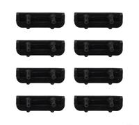 Anti Scratch Silicone Air Fryer Rubber Bumpers Replacement Parts Protective Cover Basket Tray Accessories Heat Resistant Non Slip Drawer Mat Black 29.6mm(8pcs)