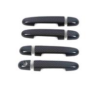 Anti-Scratch Single-Hole Door Handle Frame Protector for Kia Soul 2009-2014 - Scratch-Resistant Outer Grip Cover Film Door Handle Protector(Carbon Fiber Pattern)