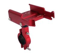Anti-Shake Aluminium Alloy Scooter Phone Mount 360° Rotatable Red Aluminium Alloy Compatible with Most Smartphones on the Market, Scooter Phone Mount, Default