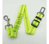 Anti Shock Bungee Universal Seatbelt For Dogs Pets Car Travel Dog Accessories Adjustable Elastic Strap Safety Harness Restraint Lead (Lime Green)