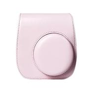Anti-Shock Camera Rucksack Camera Travel Bag PU Leather Camera Bag & for Fu&ji&fi&lm for in&st&ax for Mi&ni 12/11/9/8 Retro Camera Protective Cover Shell Pouch Protector Scratchproof(Pink)