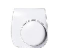 Anti-Shock Camera Rucksack Camera Travel Bag PU Leather Camera Bag & for Fu&ji&fi&lm for in&st&ax for Mi&ni 12/11/9/8 Retro Camera Protective Cover Shell Pouch Protector Scratchproof(White)