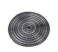 Anti-Skid Black Round Tray Mat Fits 11" Trays (Each)