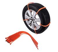 Anti-Skid Cable Ties for Portable Vehicles,Universal Emergency Car Snow Chain Zip Tie Kit Winter Tyres Wheels Snow Chains