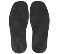 Anti Skid Leather Shoe Sole, Raised Grain Rubber Replacement Soles, Protect for Shoe Repair (Black)