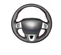 Anti-Skid Steering Wheel Cover For Megane 3 2008-2016 For Scenic For Kangoo 2 For Fluence (ZE) For Samsung SM3 For Nissan NV250 DIY Car Steering Wheel Cover(Gray)