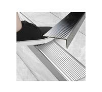 Anti-Slip Aluminum Stair Edge Protector for Tiles & Concrete 9CM Wide x 160CM Long Outdoor Steel Step Profile for Safety & Durability Ideal for Home & Commercial Use