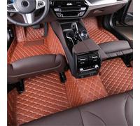 Anti Slip Backing Mat For Dodge For Challenger 1st And 2nd Rows Car Mat Interior Accessories Leather Floor(Brown,Right-hand drive)