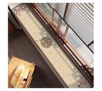 Anti-Slip Balcony Windowsill Mat Floral 20/30/40/60in Long, Cupboard/Cabinets Protector Decorator Liner, Patio Kitchen Absorbent Pad(A,6x80in (15x203cm))