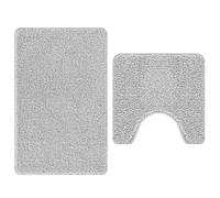 Anti-slip Bath Mat Set 2 pcs PP Bathroom Rug Non-Slip Anti-Skid Shower vidaXL