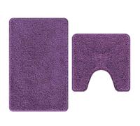 Anti-slip Bath Mat Set 2 pcs PP Bathroom Rug Non-Slip Anti-Skid Shower vidaXL