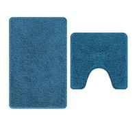 Anti-slip Bath Mat Set 2 pcs PP Bathroom Rug Non-Slip Anti-Skid Shower vidaXL
