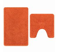 Anti-slip Bath Mat Set 2 pcs PP Bathroom Rug Non-Slip Anti-Skid Shower vidaXL